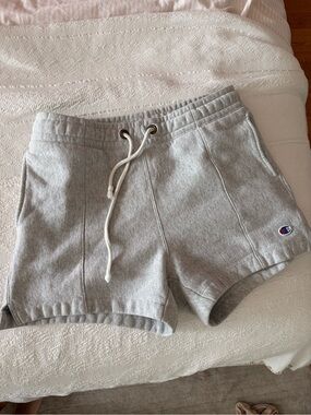 Champion Light Gray Heather Athletic Drawstring Shorts